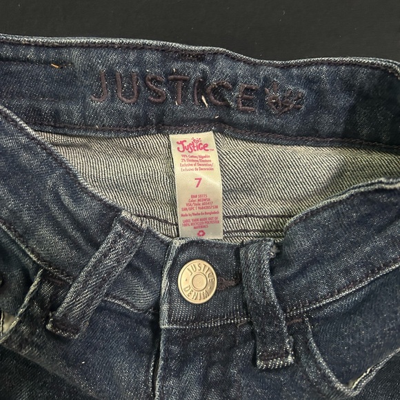 Justice Colorful Ombre Denim Shorts - Picture 3 of 3